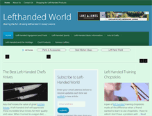 Tablet Screenshot of lefthandedworld.net